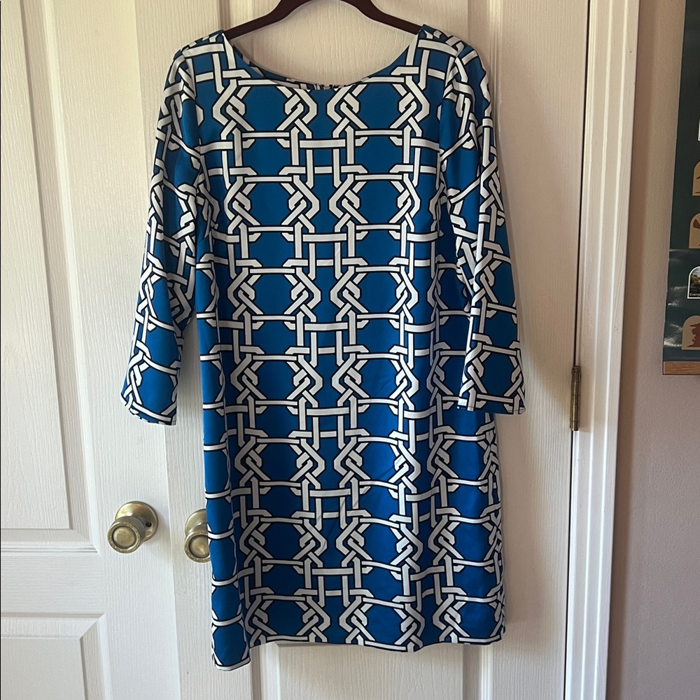 The Limited Blue and White Dress